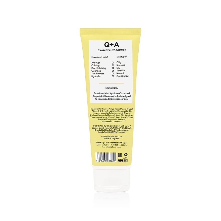 Q+A Grapefruit Cleansing Balm 125ml