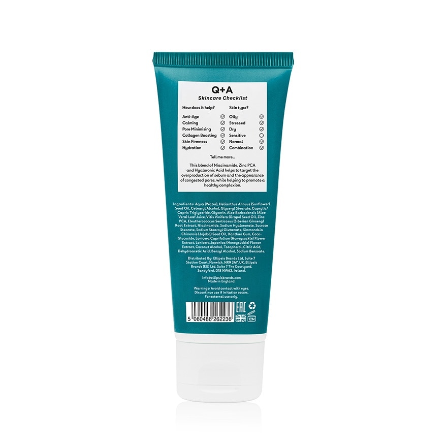 Q+A Zinc PCA Daily Moisturiser 75ml