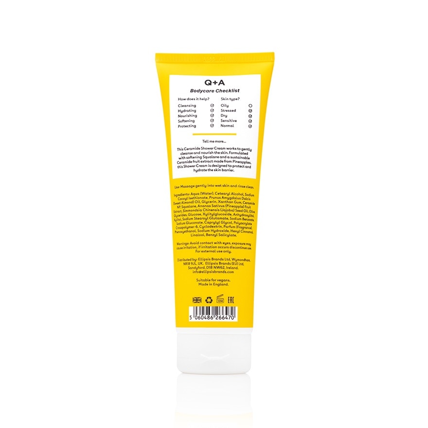 Q+A Ceramide Shower Cream 250ml