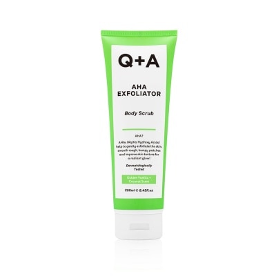 QA Q+A AHA Exfoliator Body Scrub 250ml