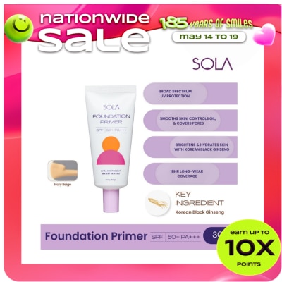 SOLA - SOLA Foundation Primer Ivory Beige SPF50 PA+++ 30ml