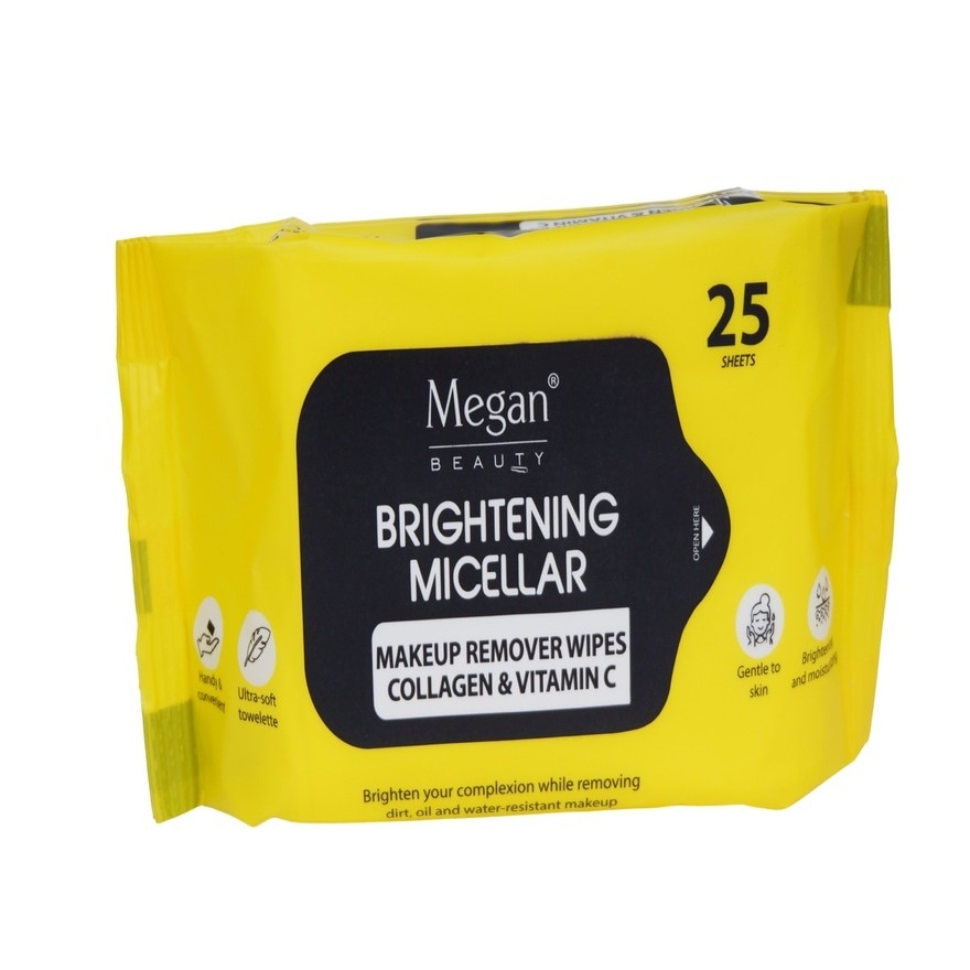 MEGAN Beauty Brightening Micellar Remover Wipes 25 Sheets