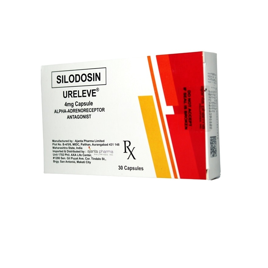 URELEVE Silodosin 4mg Capsule Sold Per Piece [PRESCRIPTION REQUIRED]