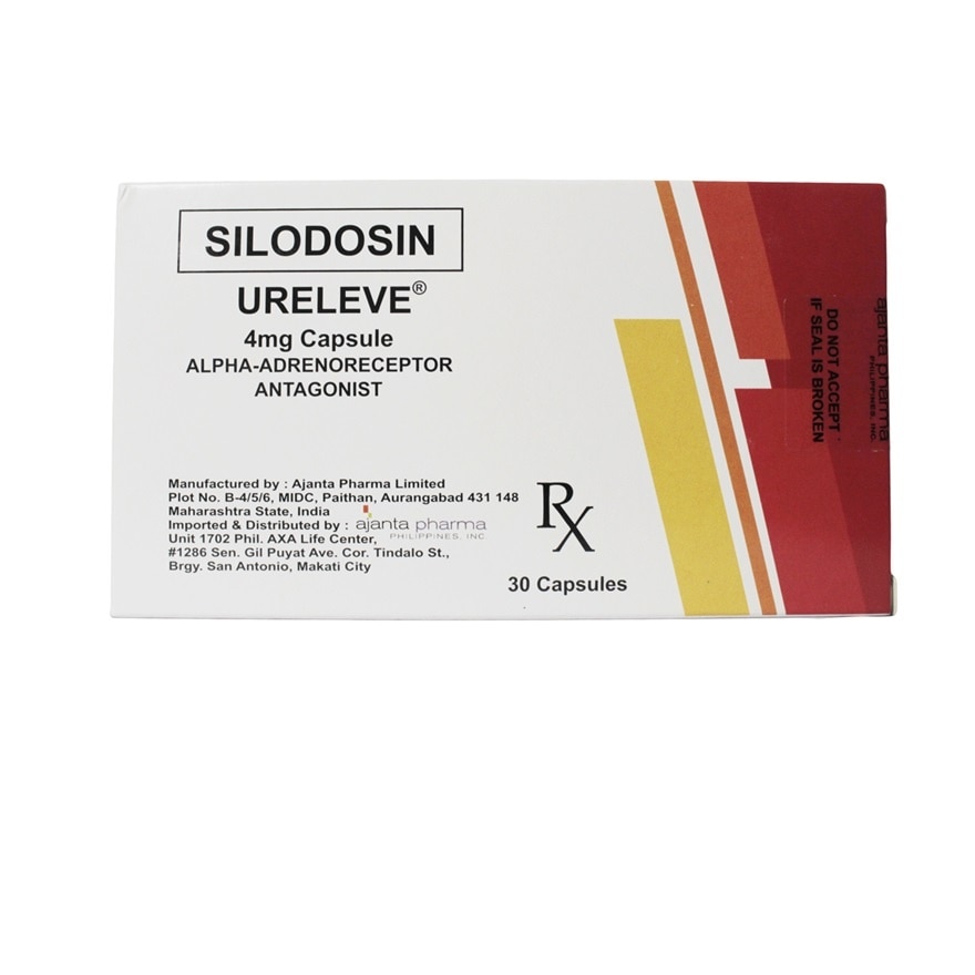 URELEVE Silodosin 4mg Capsule Sold Per Piece [PRESCRIPTION REQUIRED]