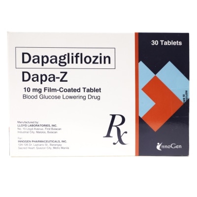 DAPA Z DAPA Z 10mg Film Coated Tablet Sold Per Piece [PRESCRIPTION REQUIRED]