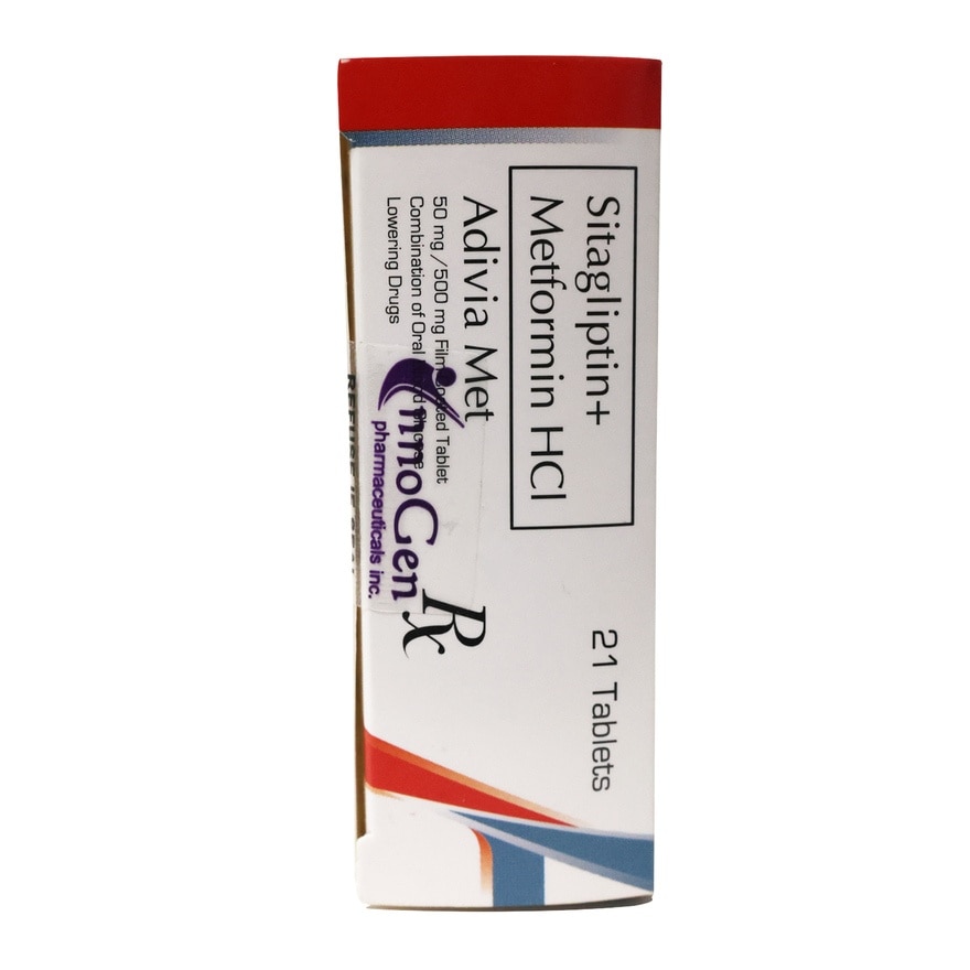 ADIVIA MET 50mg/500mg Film Coated Tablet Sold Per Piece [PRESCRIPTION REQUIRED]