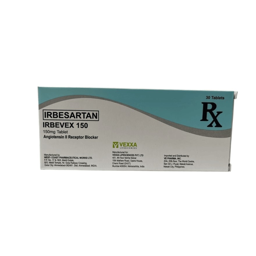 IRBEVEX 150 Irbesartan 150mg Tablet Sold Per Piece [PRESCRIPTION REQUIRED]