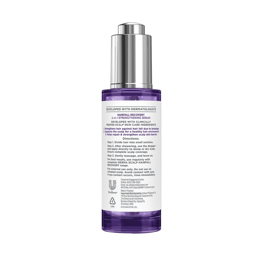 DOVE Serum Derma Scalp + Hair Fall Recovery 3-in-1 45ml