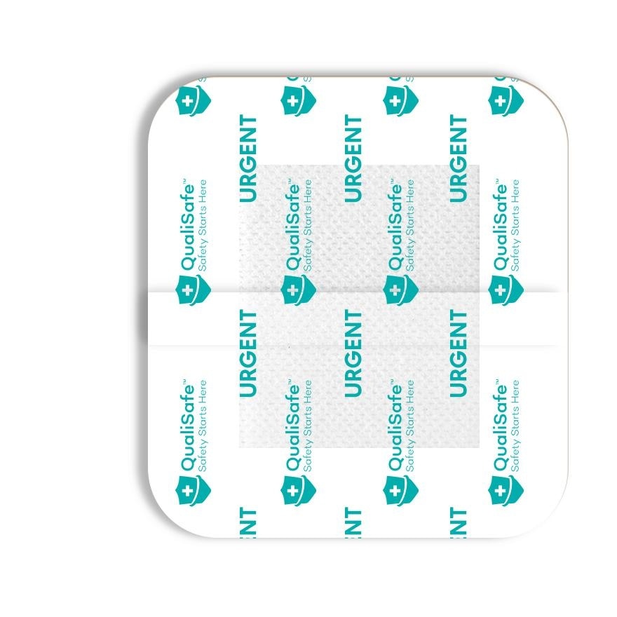 QUALISAFE Urgent Transparent Wound Dressing Small 6cm x 7cm