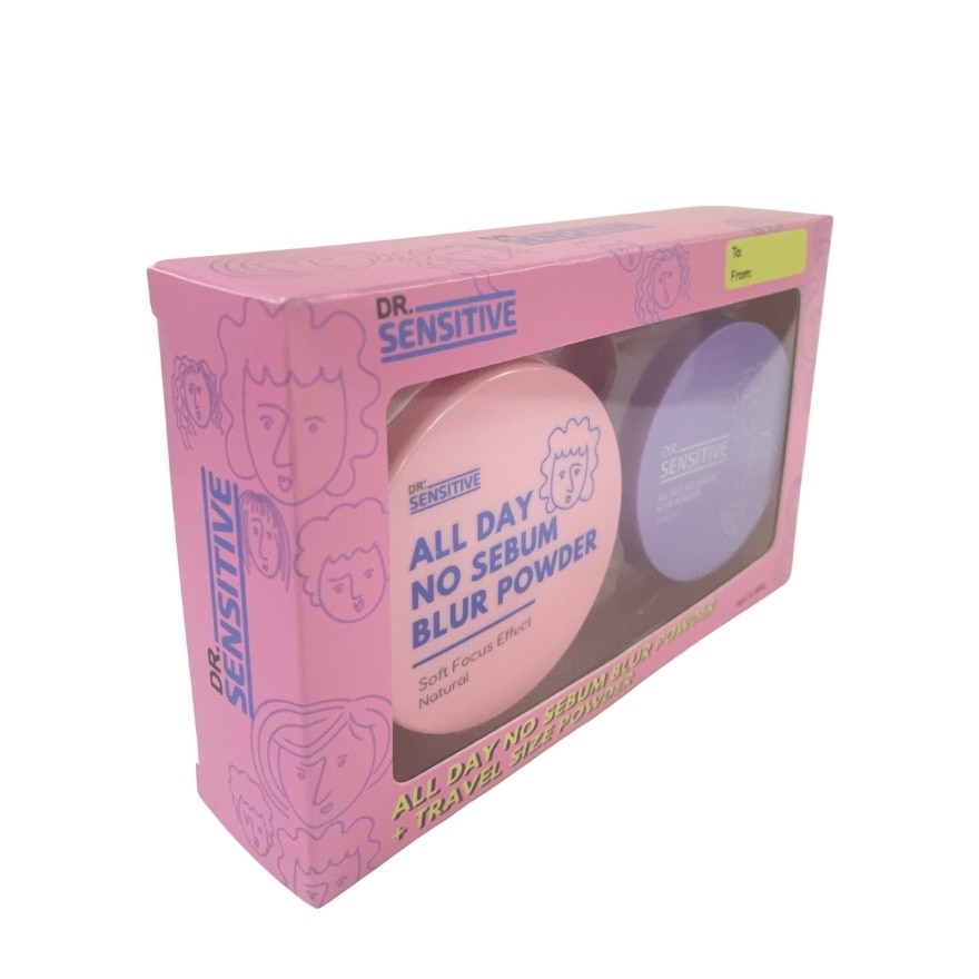 DR SENSITIVE All Day No Sebum Blur Powder Natural Travel Gift Set