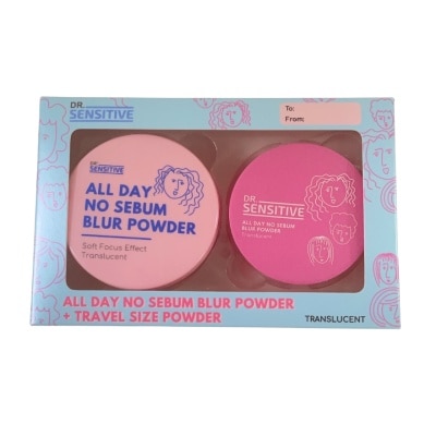 DR SENSITIVE DR SENSITIVE All Day No Sebum Blur Powder Translucent Travel Gift Set