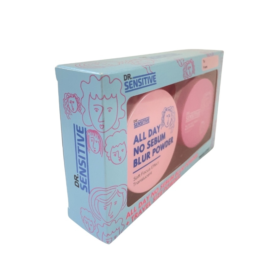 DR SENSITIVE All Day No Sebum Blur Powder Translucent Travel Gift Set