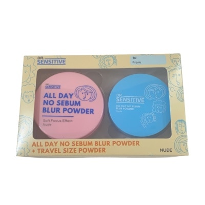 DR SENSITIVE DR SENSITIVE All Day No Sebum Blur Powder Nude Travel Gift Set