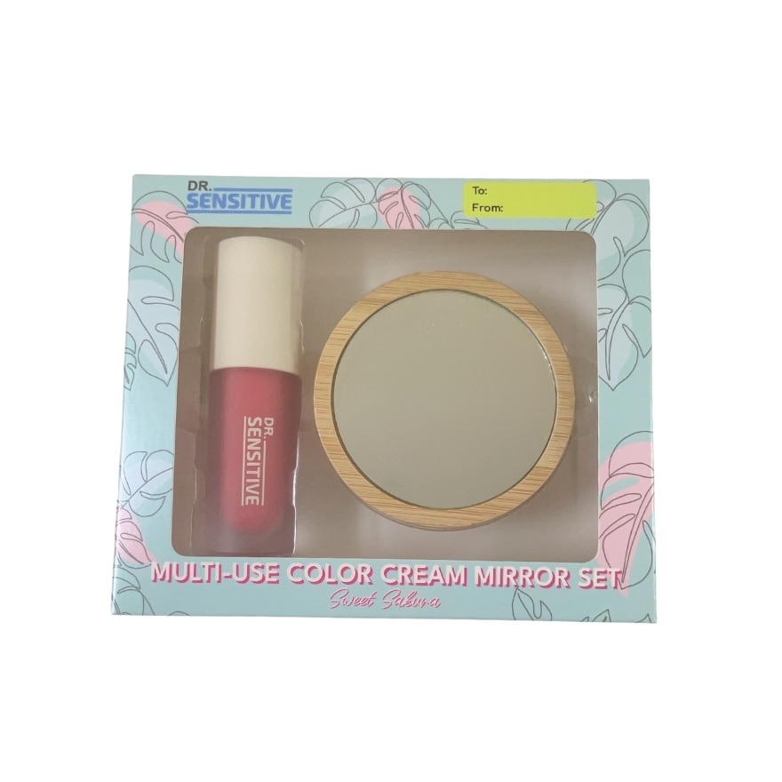 DR SENSITIVE Multi Use Color Cream Sweet Sakura with Mirror 5g Gift Set