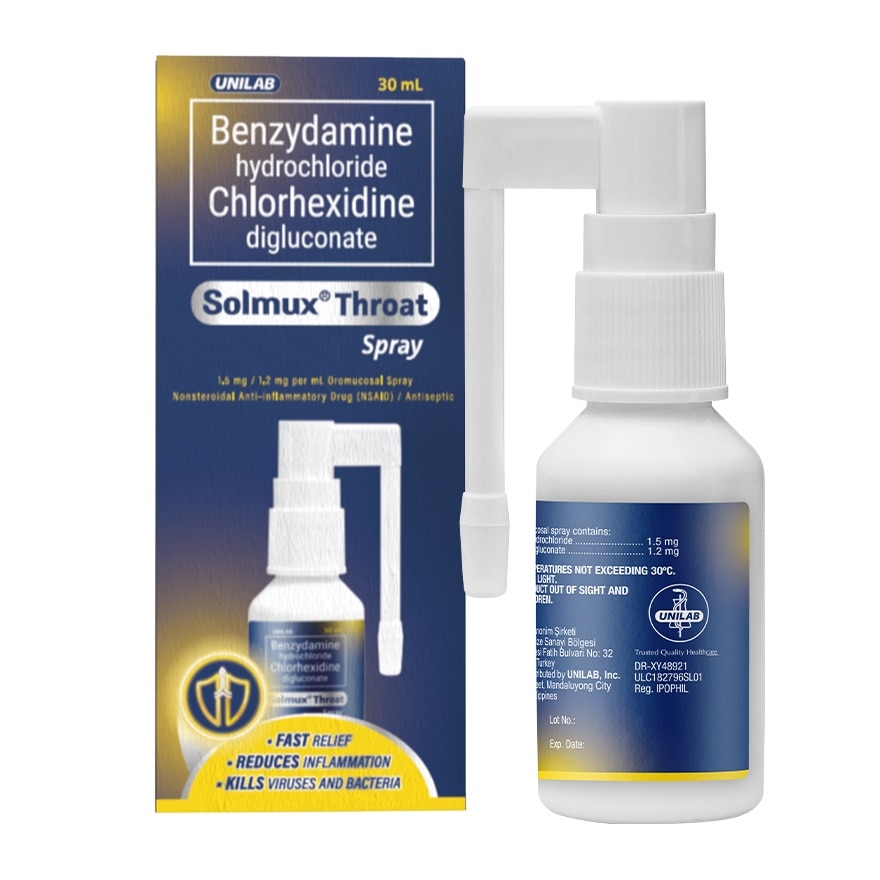 SOLMUX Throat Spray Bottle 30ml