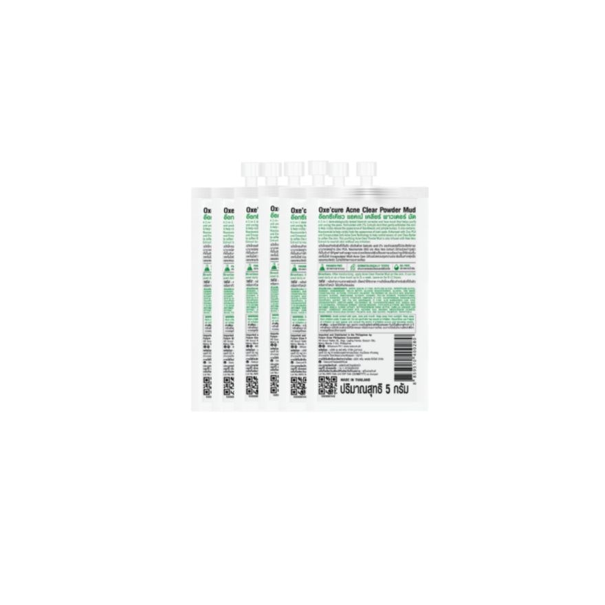 OXECURE Acne Clear Powder Mud Buy 4 Get 2 Free 5g x 6s