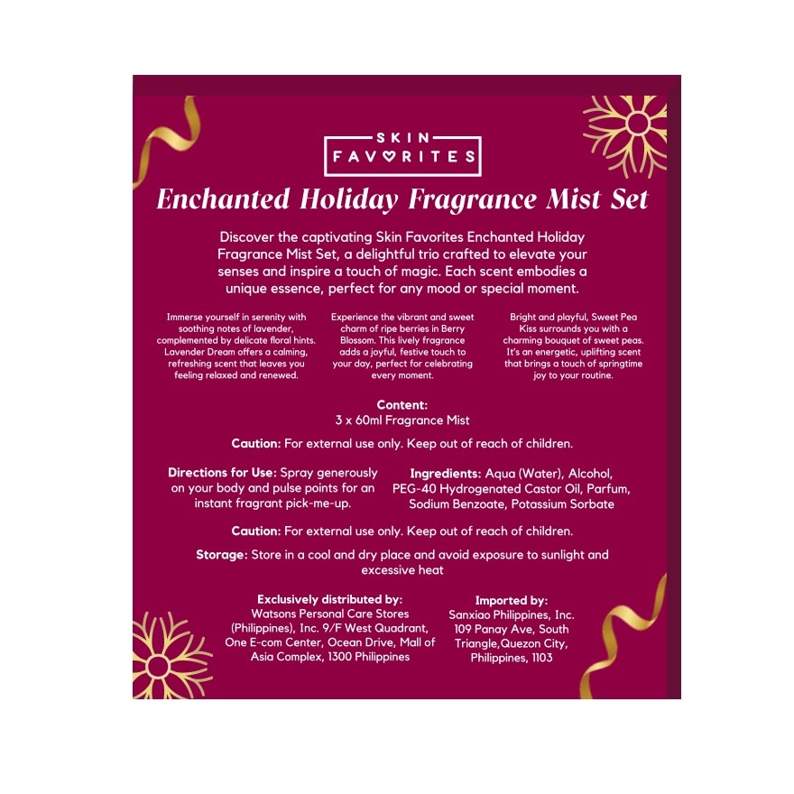 SKIN FAVORITES Enchanted Holiday Fragrance Mist Gift Set