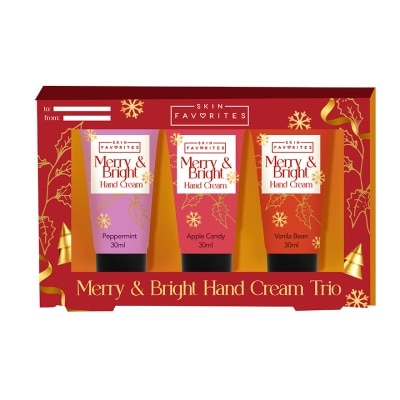 SKIN FAVORITES SKIN FAVORITES Merry & Bright Hand Cream Trio Gift Set