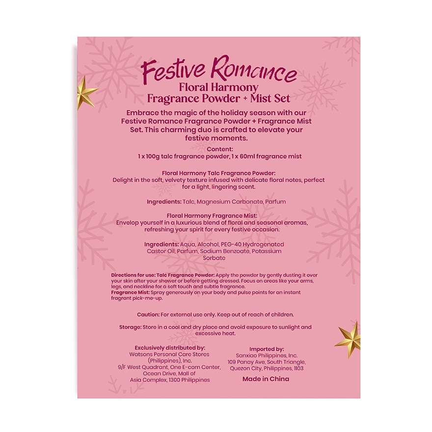 GLAMWORKS Festive Romance Fragranced Body Powder & Mist Gift Set