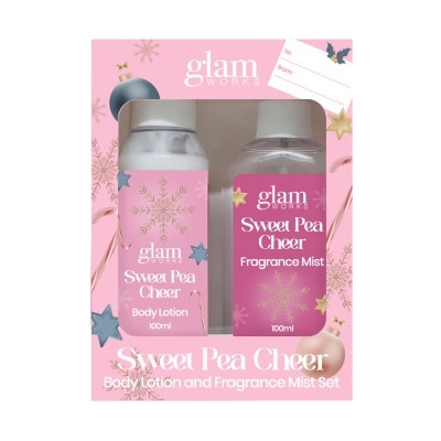 GLAMWORKS GLAMWORKS Sweet Pea Cheer Body Lotion & Fragrance Mist Gift Set