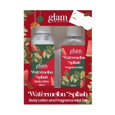 GLAMWORKS GLAMWORKS Watermelon Splash Body Lotion & Fragrance Mist Gift Set