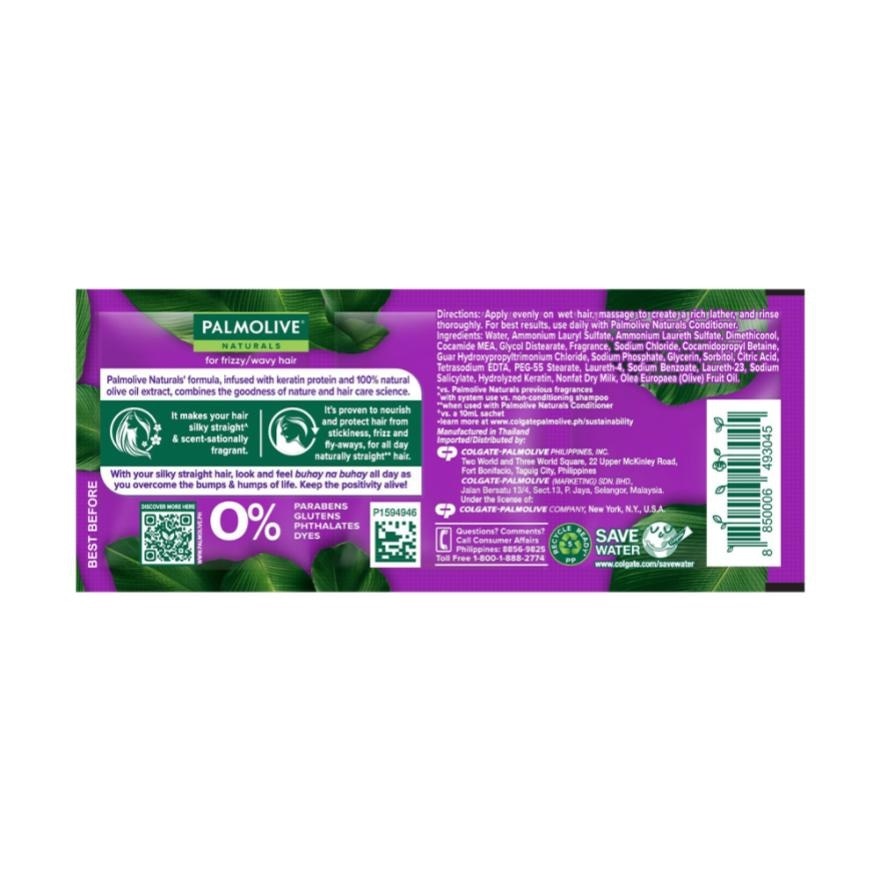 PALMOLIVE Naturals Silky Straight Shampoo 15ml x 6s