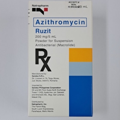 RUZIT, RUZIT 200mg/5ml Powder for Suspension [PRESCRIPTION REQUIRED ...