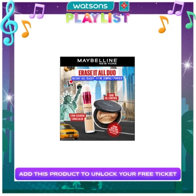 MAYBELLINE MAYBELLINE Erase It All Duo Instant Eraser Concealer 120 + Fit Me Compact Powder