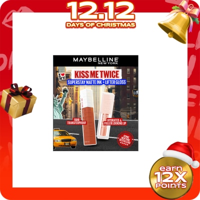 MAYBELLINE MAYBELLINE Kiss Me Twice Super Stay Matte Ink + Lifter Gloss