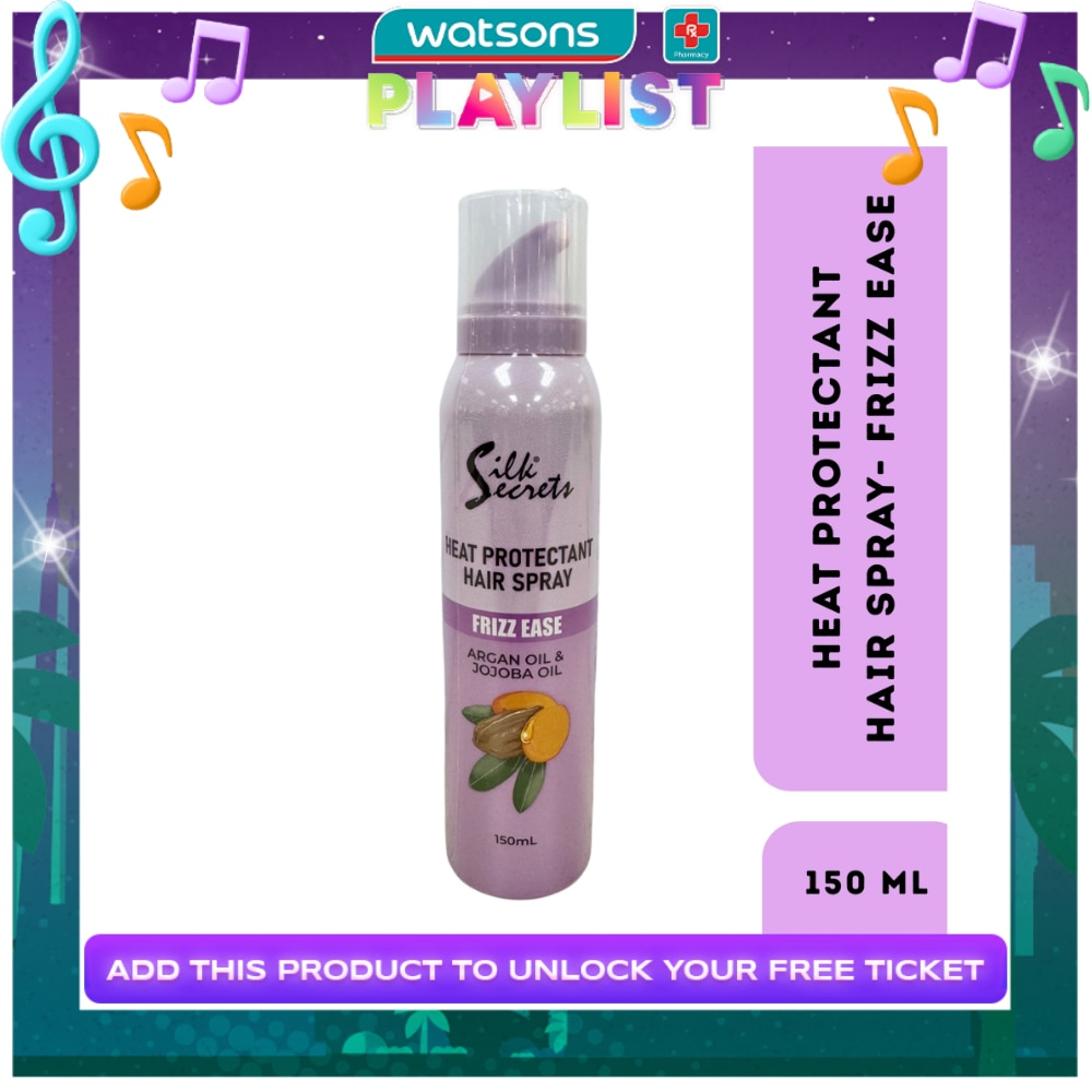 SILK SECRETS Heat Protectant Hair Spray Frizz Ease 150ml