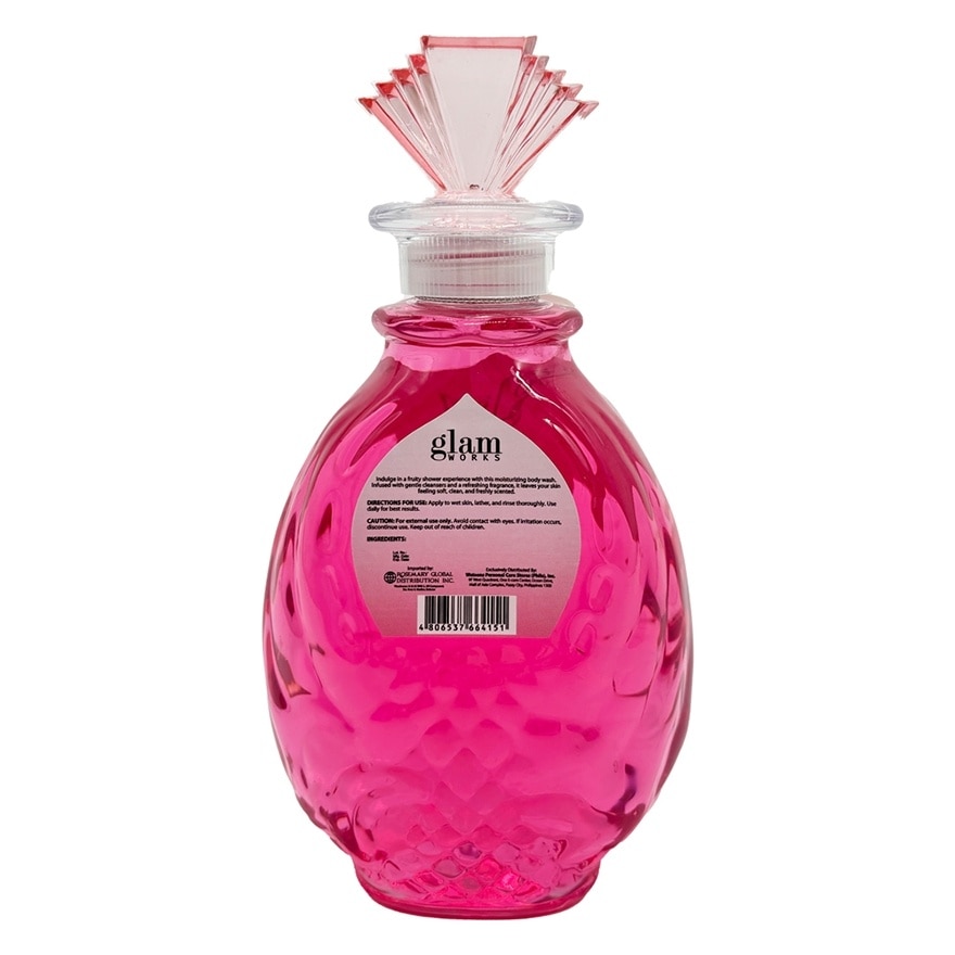 GLAMWORKS Body Wash Strawberry Crush 500ml Gift Set