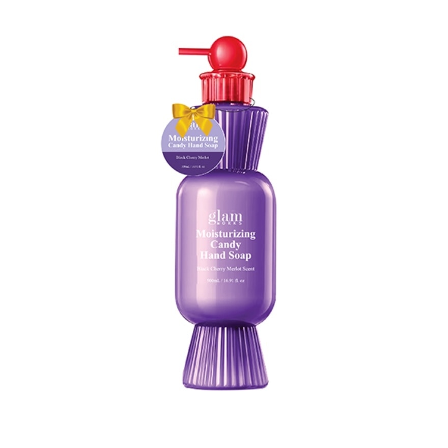 GLAMWORKS Moisturizing Candy Hand Soap Black Cherry Merlot Scent