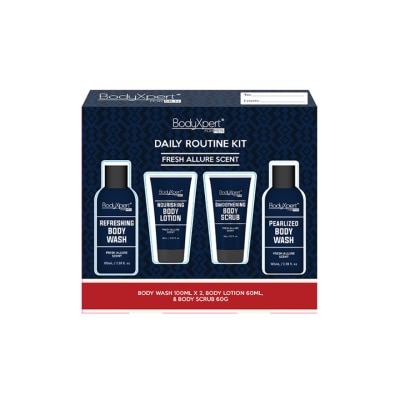 BODYXPERT BODYXPERT FOR MEN Body Wash 2s, Lotion & Scrub Fresh Allure Gift Set