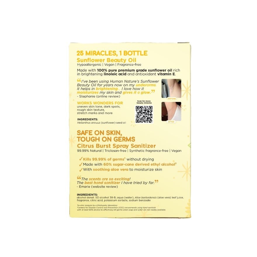 HUMAN NATURE Glow & Goodness Sanitizer Bundle 50ml Gift Set