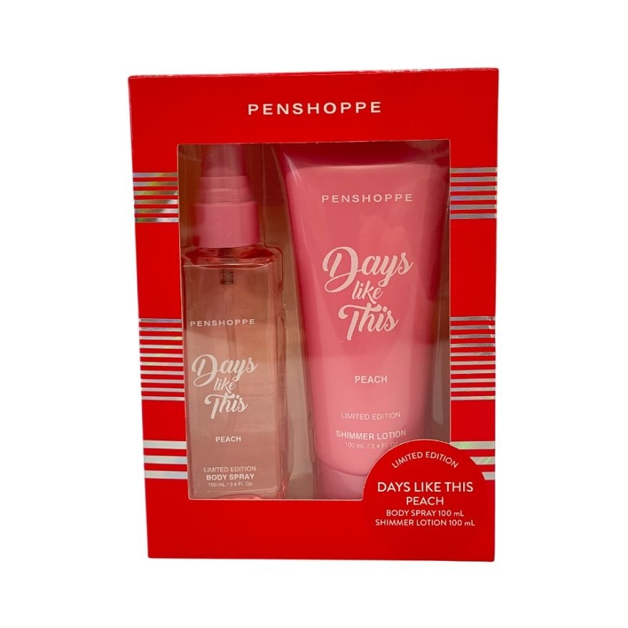 PENSHOPPE Days Like This Peach Body Spray + Shimmer Lotion