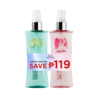 BODY FANTASIES BODY FANTASIES Cucumber and Sweet Pea 94ml Gift Set