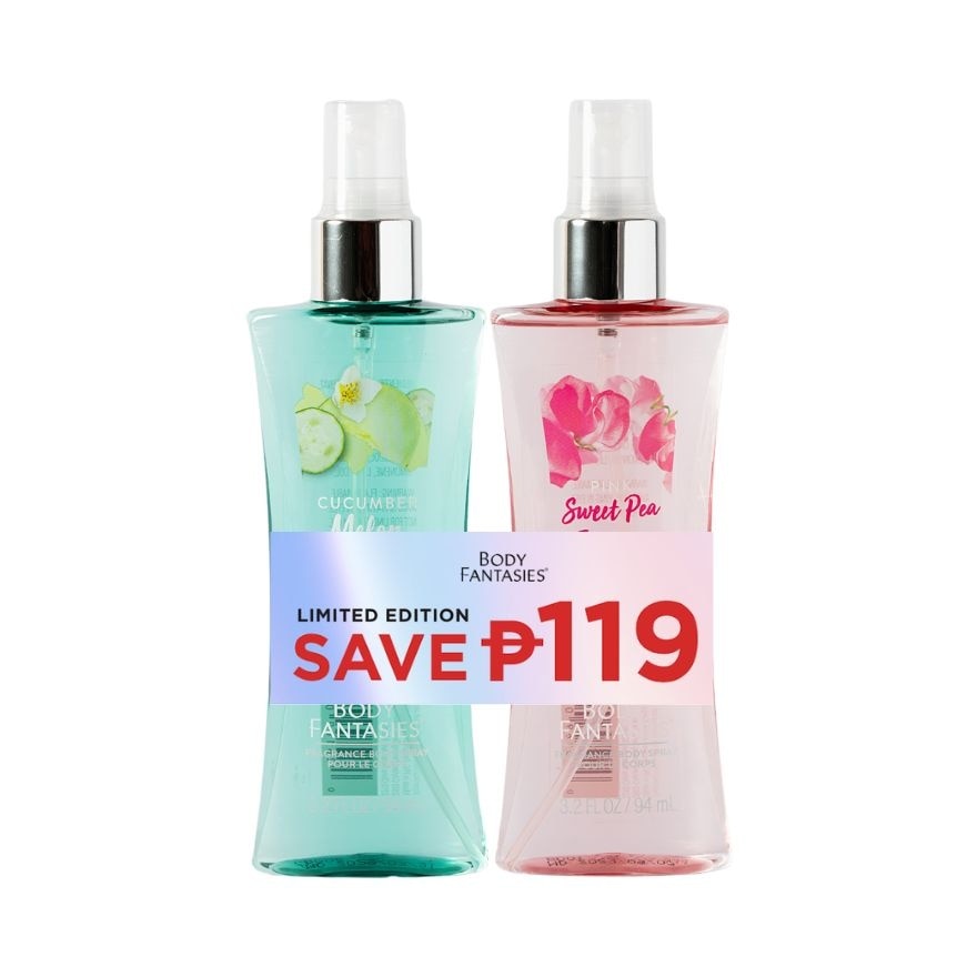 BODY FANTASIES Cucumber and Sweet Pea 94ml Gift Set