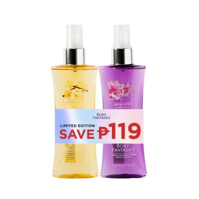BODY FANTASIES BODY FANTASIES Vanilla and Japanese Cherry Blossom 94ml Gift Set