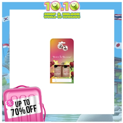 BODY IN BLOOM BODY IN BLOOM Body Wash x Lotion Peach Mango Scent 50ml Gift Set