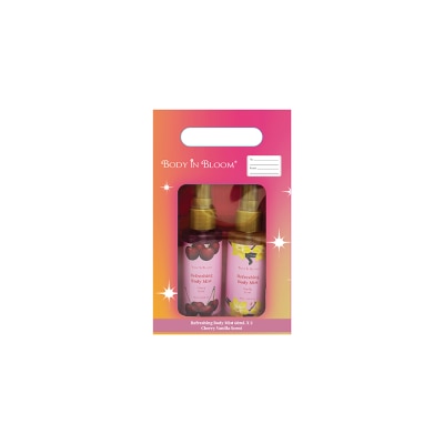 BODY IN BLOOM BODY IN BLOOM Refreshing Body Mist 2s Cherry Vanilla Scent Gift Set