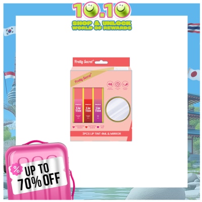 PRETTY SECRET PRETTY SECRET Lip Tint 3s with Mirror Gift Set