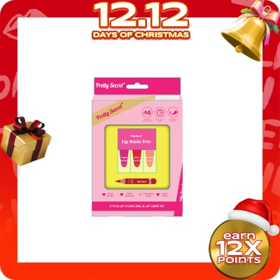 PRETTY SECRET PRETTY SECRET Lip Stain Trio with Lip Liner Gift Set