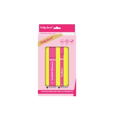 PRETTY SECRET PRETTY SECRET Eye Glam Duo Mascara & Eyeliner Gift Set