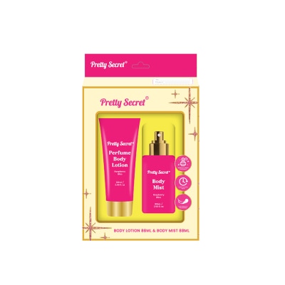 PRETTY SECRET PRETTY SECRET Body Lotion x Mist Raspberry Bliss Gift Set