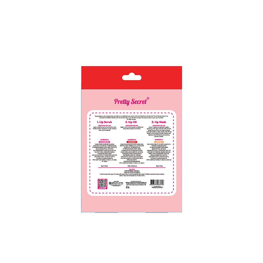 PRETTY SECRET Mini Lip Care Kit Gift Set
