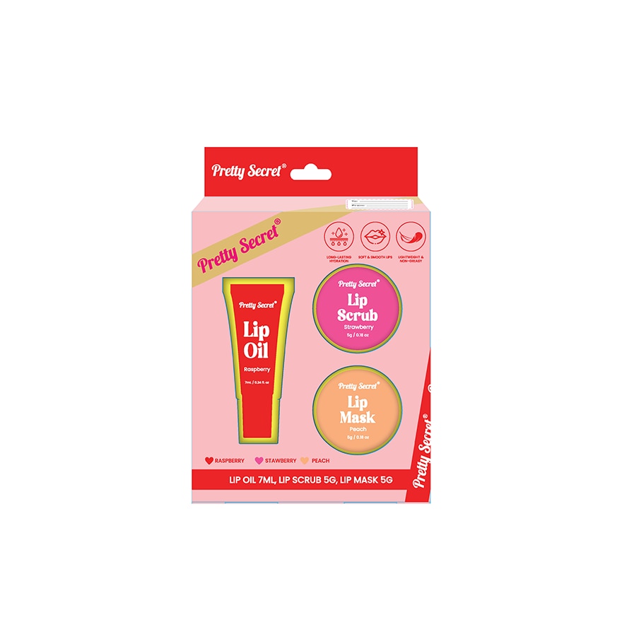 PRETTY SECRET Mini Lip Care Kit Gift Set