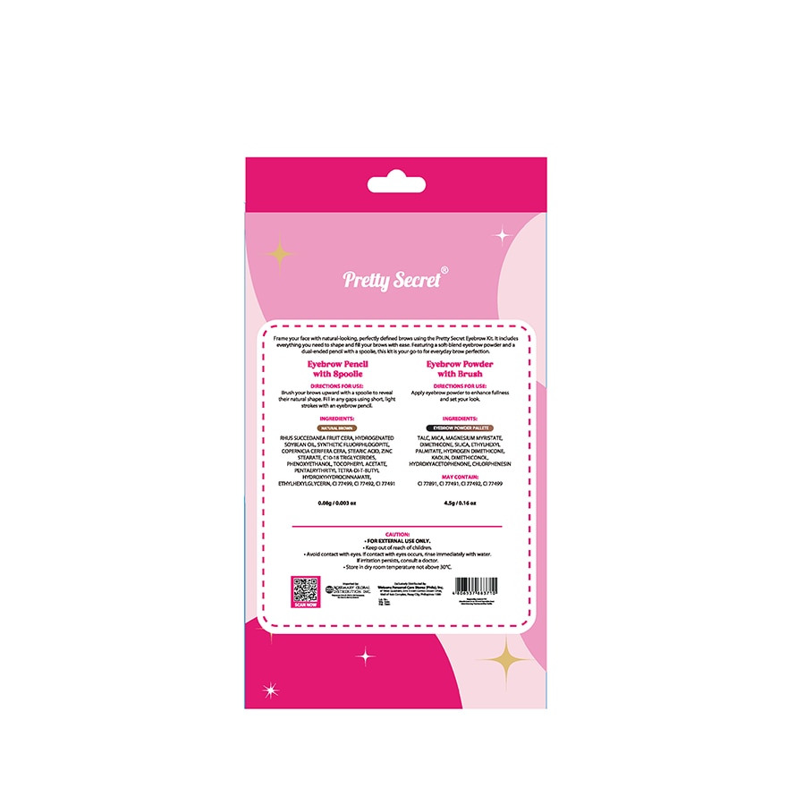 PRETTY SECRET Eyebrow Kit Gift Set