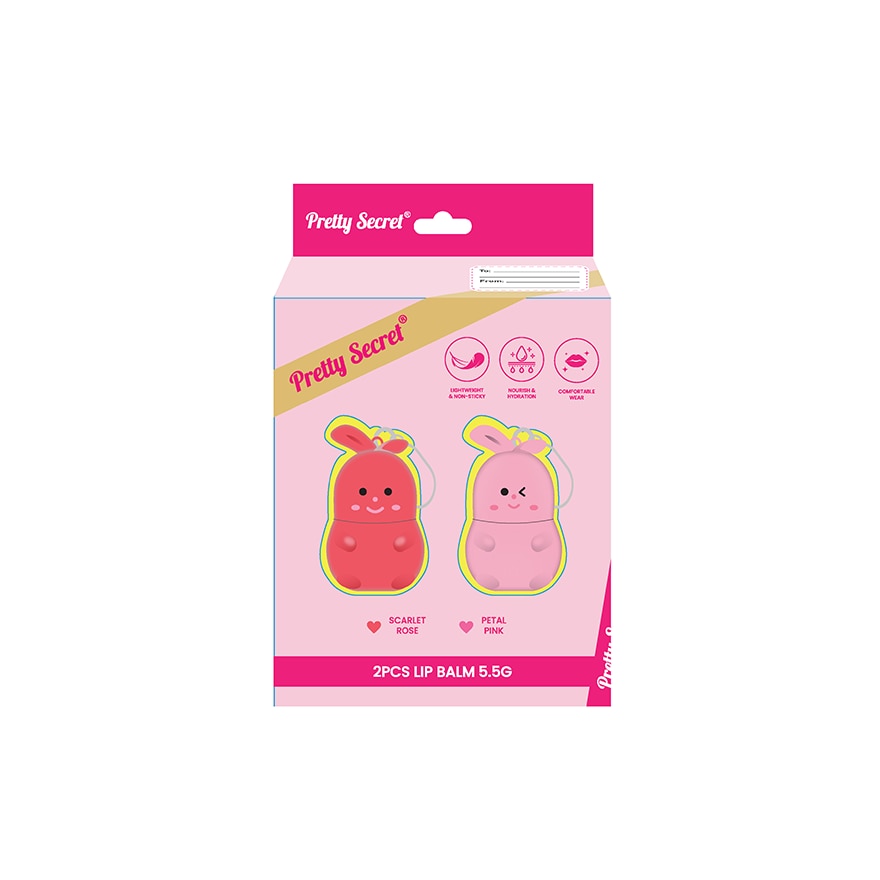 PRETTY SECRET Bear Lip Balm with Chain Gift Set