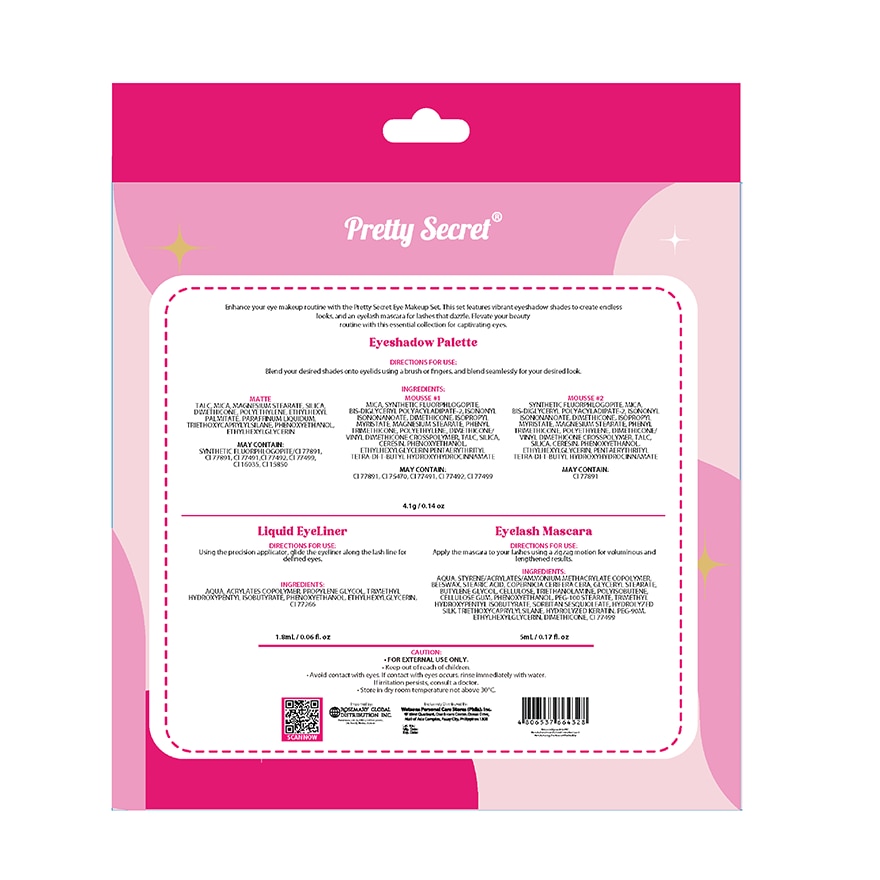 PRETTY SECRET Eye Makeup Gift Set