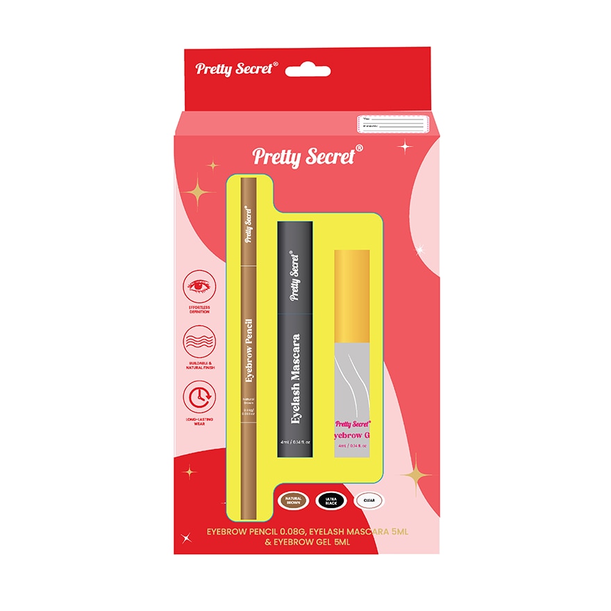PRETTY SECRET Brow & Lash Styling Kit Gift Set